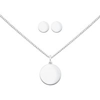 ALEXANDER YORK Schmuckset BASIC, 4-tlg. (Kette mit Anhänger, Ohrstecker), 925 Sterling Silber von ALEXANDER YORK