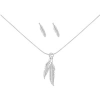 ALEXANDER YORK Schmuckset FEATHER, 4-tlg. (Schmuckset), 925 Sterling Silber von ALEXANDER YORK