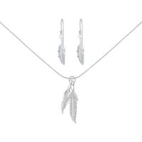 ALEXANDER YORK Schmuckset FEDER, 4-tlg., 925 Sterling Silber von ALEXANDER YORK