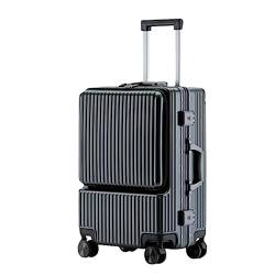 ALEjon 22-Zoll Grauer Handgepäckkoffer mit Spinnerrädern, TSA-Schloss und Trocken-/Nass-Trennung von ALEjon