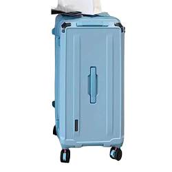ALEjon 24-Zoll-Reisegepäck in Blau mit Spinnerfunktion: Geräumiger Koffer mit Verstellbarer Stange, sicherem TSA-Schloss und unterteiltem Stauraum von ALEjon