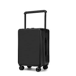ALEjon 26-Zoll-Koffer in Schwarz mit um 360° drehbaren Rädern, erweiterbarem Trolley-Gepäck mit doppelter Vorderseite, verstellbarem Griff, TSA-zugelassenen Schlössern und effizienter Aufbewahrung von ALEjon