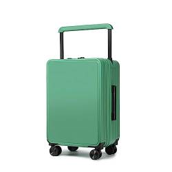 ALEjon 26-Zoll grüner Koffer mit 360°-Schwenkrädern, breitem Doppel-Vorderwagen, verstellbarem Griff, TSA-Schlössern und klassifizierter Aufbewahrung von ALEjon