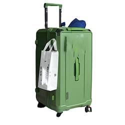 ALEjon 36-Zoll grünes Reisegepäck: erweiterbar, Spinnerräder, sicheres TSA-Schloss von ALEjon