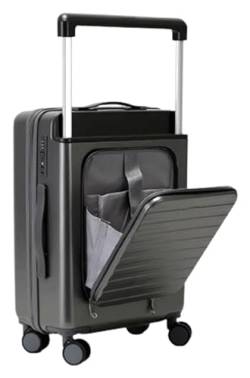 ALEjon Gris-Colored 26-Zoll-Koffer: Robust, mit Rädern, Einstellbarer Geschwindigkeit und Frontöffnungsdesign von ALEjon