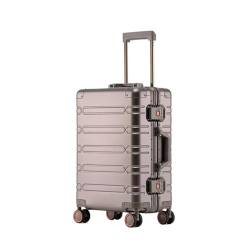 ALEjon Herren-Reisekoffer aus Aluminium-Magnesium-Legierung – stilvoller 20-Zoll-Koffer mit Rollen von ALEjon