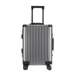 ALEjon Leichtes Rollgepäck aus Aluminium-Magnesium-Legierung für Geschäftsreisende – schlanke 20-Zoll-Handgepäckgröße von ALEjon