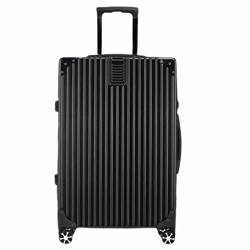 ALEjon Schlankes schwarzes Trolley-Gepäck mit Fingerabdruckschloss und USB-Stromversorgung (45 * 27 * 68 cm) von ALEjon