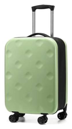 ALEjon erweiterbares und faltbares grünes Gepäck mit langlebigen Rädern, Handgepäckgröße, verstellbar und stoßfest, erhöhte Sicherheit mit Zoll-Zahlenschloss (20 Zoll) von ALEjon