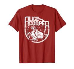 Alice Cooper – Classic Alice Photo On Cranberry T-Shirt von ALICE COOPER