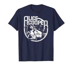 Alice Cooper – Classic Alice Photo On Navy T-Shirt von ALICE COOPER