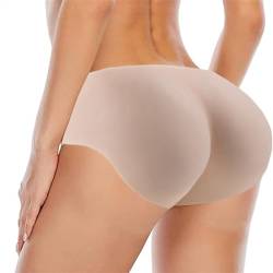 Silikon Hip Lift Panty Butt Enhancer Seamless Shape Panties Hip Padded Enhancer Shapewear Butt Lifter Padd Silikonhöschen Geeignet für Kleider Jeans Strumpfhosen (Color : Weiss, Size : A~500g) von ALKANI