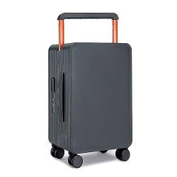 ALLC Koffer Breiter Trolley-Gepäck-Boarding-Koffer, Kleiner Koffer, universelles Rad, Passwort-Box, einfache Mode, großes Gepäck Koffer für Unterwegs (Color : Gray, Size : 20inch) von ALLC