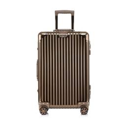 ALLC Koffer Ganzaluminium-Magnesiumlegierungs-Trolleykoffer, Aluminiumlegierungs-Koffer, Metallkoffer, tragbarer Koffer, Reisekoffer Koffer für Unterwegs (Color : D, Size : 30inch) von ALLC