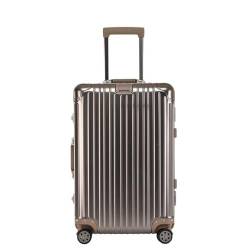 ALLC Koffer Koffer aus Aluminium-Magnesium-Legierung, Universalrad, Aluminiumrahmen, Trolley, Passwortbox, Koffer, tragbarer Koffer Koffer für Unterwegs (Color : B, Size : 26in) von ALLC
