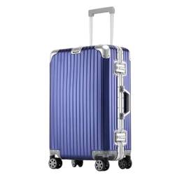 ALLC Koffer Koffer aus Aluminium-Magnesium-Legierung, Universalrad, Aluminiumrahmen, Trolley, Passwortbox, Koffer, tragbarer Koffer Koffer für Unterwegs (Color : G, Size : 26in) von ALLC