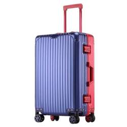 ALLC Koffer Koffer aus Aluminium-Magnesium-Legierung, Universalrad, Aluminiumrahmen, Trolley, Passwortbox, Koffer, tragbarer Koffer Koffer für Unterwegs (Color : H, Size : 28in) von ALLC