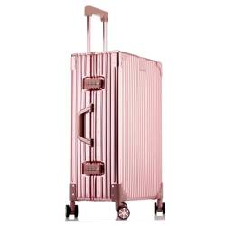 ALLC Koffer Koffer mit großem Fassungsvermögen, Aluminiumrahmen, Trolley-Koffer, Passwortbox, Boarding-Koffer, tragbarer Koffer, Metallkoffer Koffer für Unterwegs (Color : E, Size : 24in) von ALLC