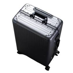 ALLC Koffer Trolley-Koffer aus Vollaluminium-Magnesiumlegierung, Universal-Radkoffer, Aluminiumrahmen, tragbarer Koffer, Passwort-Box Koffer für Unterwegs (Color : C, Size : 24in) von ALLC