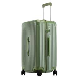 ALLC Koffer Trolley-Koffer mit großem Fassungsvermögen und Universalrädern, Bordkoffer mit verdicktem Aluminiumrahmen Koffer für Unterwegs (Color : G, Size : 26in) von ALLC