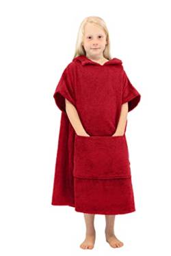 ALLEN & MATE Handtuch-Poncho mit Kapuze für Kinder, Wickelmantel aus 100% Baumwolle für Jungen und Mädchen zum Strand, Schwimmen, Surfen, Baden, Wassersport von ALLEN & MATE