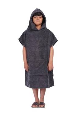 ALLEN & MATE Handtuch-Poncho mit Kapuze für Kinder, Wickelmantel aus 100% Baumwolle für Jungen und Mädchen zum Strand, Schwimmen, Surfen, Baden, Wassersport von ALLEN & MATE