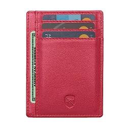 ALLEN & MATE Leather Card Holder Slim Wallet, RFID Blocking Minimalist Wallet Credit Card Holder, Holds Cards and Bank Notes von ALLEN & MATE