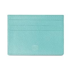 ALLEN & MATE Leder Kartenhalter Slim Wallet Minimalistische Brieftasche Kreditkartenetui für Männer Frauen (C. Lagoon Edition) von ALLEN & MATE