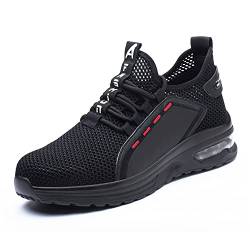 ALOFME Sommer Sicherheitsschuhe Damen Herren S3 Leicht Sportliche Arbeitsschuhe Atmungsaktive Stahlkappen Schuhe von ALOFME