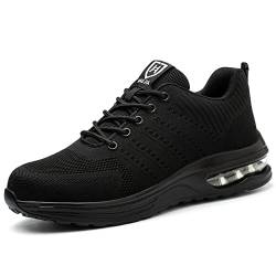 ALOFME Sommer Sicherheitsschuhe Damen Herren S3 Leicht Sportliche Arbeitsschuhe Atmungsaktive Stahlkappen Schuhe von ALOFME