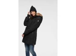 Winterjacke ALPENBLITZ "Bern" Gr. 34, schwarz (schwarz ( langjacke aus nachhaltigem material)) Damen Jacken Lange von ALPENBLITZ