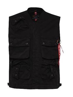 ALPHA INDUSTRIES Military Vest Militärweste für Herren Black von ALPHA INDUSTRIES