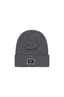 ALPHA INDUSTRIES Unisex X-Fit Beanie Baskenmütze, Charcoal Heather, Einheitsgröße von ALPHA INDUSTRIES