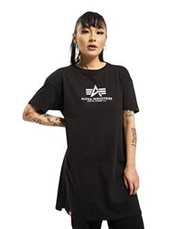 Alpha Industries Damen Basic T Long Wmn T-Shirt, Black, S von ALPHA INDUSTRIES