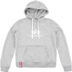 Alpha Industries Damen New Basic Hoodie Kapuzenpullover, Grey Heather, M von ALPHA INDUSTRIES