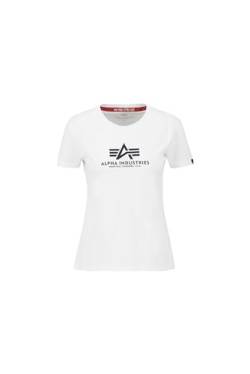 Alpha Industries Damen New Basic T G wmn T-Shirt, White, XL von ALPHA INDUSTRIES