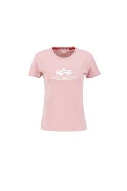 Alpha Industries Damen New Basic T-Shirt, Silver Pink, S von ALPHA INDUSTRIES