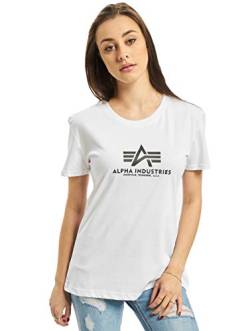 Alpha Industries Damen New Basic T Wmn T-Shirt, White, S EU von ALPHA INDUSTRIES