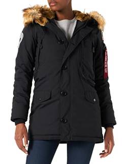 Alpha Industries Damen Polar Jacket Wmn Winterjacke, Schwarz, M von ALPHA INDUSTRIES