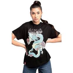 Alpha Industries Heritage Dragon OS T Wmn T-Shirt für Damen Black von ALPHA INDUSTRIES