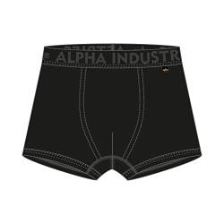Alpha Industries Herren AI Tape Underwear 2 Pack Unterwäsche Boxershorts, All Black, M (2er Pack) von ALPHA INDUSTRIES