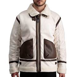 Alpha Industries Herren B3 Arctic Männer Winterjacke, Vintage White, L von ALPHA INDUSTRIES