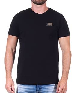 Alpha Industries Herren Backprint T Camo Print T-Shirt, Black/Woodland, S von ALPHA INDUSTRIES