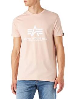 Alpha Industries Herren Basic T-Shirt, Pale Peach, 4XL von ALPHA INDUSTRIES
