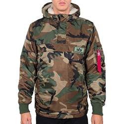 Alpha Industries Herren HPO Anorak, Wdl Camo 65, M von ALPHA INDUSTRIES