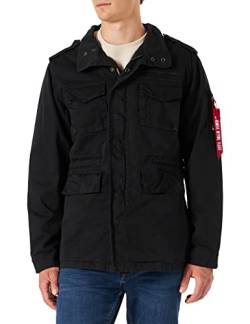 Alpha Industries Herren Huntington Feldjacke, Negro, S von ALPHA INDUSTRIES