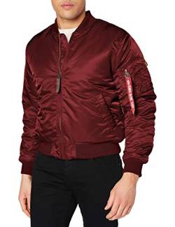 Alpha Industries Herren Jacke MA-1 VF 59, Rot (Burgundy 184), Large von ALPHA INDUSTRIES