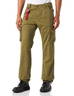 Alpha Industries Herren Jet Pant Freizeithose, Dark Olive, 33 von ALPHA INDUSTRIES