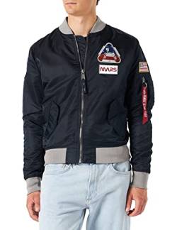 Alpha Industries Herren MA-1 LW Mission to Mars Bomberjacke, Rep.Blue, M Regular von ALPHA INDUSTRIES