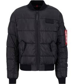 Alpha Industries Herren MA-1 Puffer Bomber Bomberjacke, Black, XXL von ALPHA INDUSTRIES